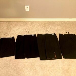 The Limited set of 4 black skirts